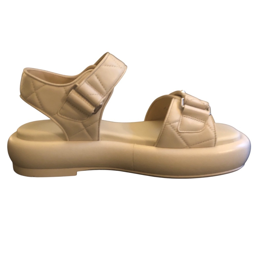 Coach Peyton Leather Sandals in Chalk Size 8.5 NWT - Picture 8 of 16